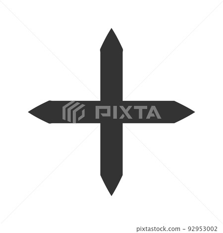 Black plus sign: Addition 92953002