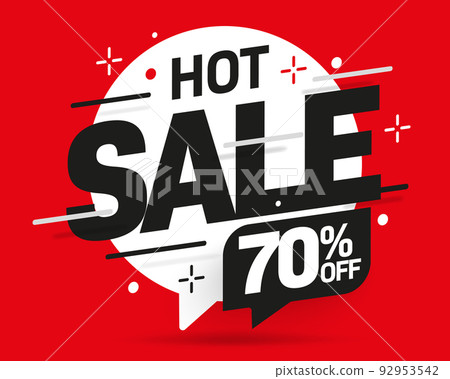 70 OFF Discount. Discount Offer Price Illustration. Vector