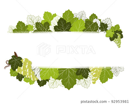Grape frame - Stock Illustration [92953981] - PIXTA