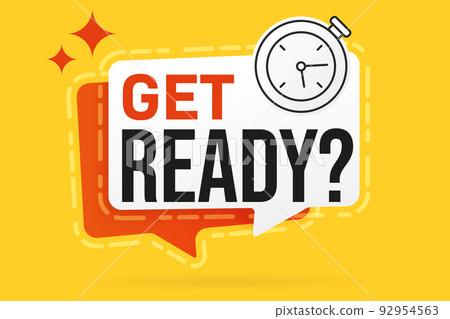 Get ready concept. Info banner template....-插圖素材 [92954563] - PIXTA圖庫