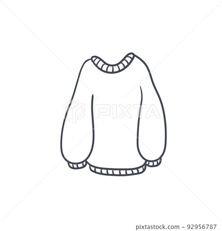 Sweater. Warm woolen pullover. Winter clothing. Sweater. Warm woolen pullover. Winter clothing. 92956787