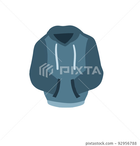 Hoodie with hood. Blue Warm clothing. Hoodie with hood. Blue Warm clothing. 92956788