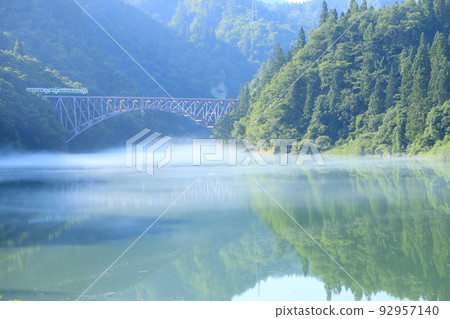Aizu Tadami Line Daiichi Tadami River Bridge, Mishima-cho, Onuma-gun Aizu Tadami Line Daiichi Tadami River Bridge, Mishima-cho, Onuma-gun 92957140
