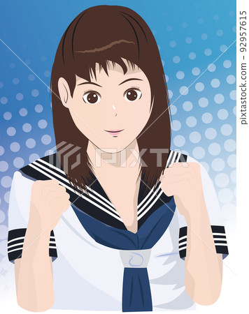 School girl high school uniform School girl high school uniform 92957615