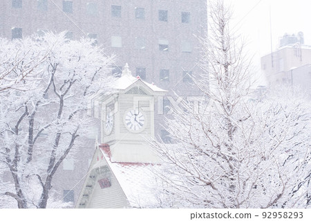札幌鐘樓與雪 札幌鐘樓與雪 92958293