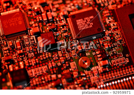 Electronic board (red) Electronic board (red) 92959971