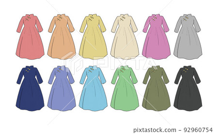 迷你中式禮服插畫集 迷你中式禮服插畫集 92960754