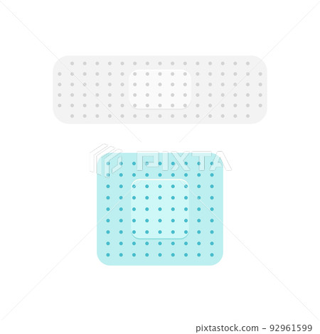 set of medical plasters isolated on white set of medical plasters isolated on white 92961599