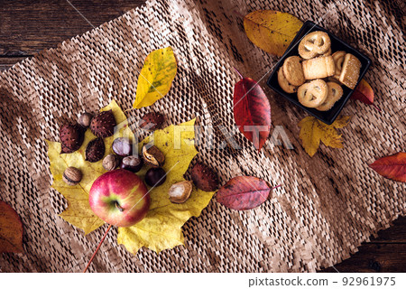Autumn still life background 92961975