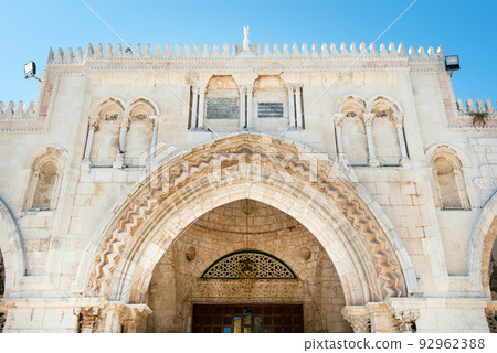 Traditional Islamic architecture. Temple Mount, Jerusalem 92962388