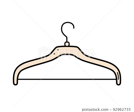 Clothes Hanger Vector Icon Hanger Isolated Vector Illustration On