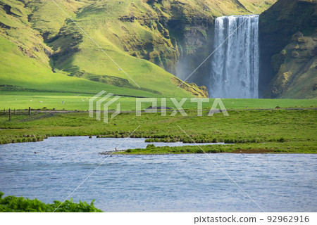 Skogafoss waterfall in Iceland Skogafoss waterfall in Iceland 92962916