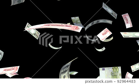 money banknote bill cash black 3d illustration background back money banknote bill cash black 3d illustration background back 92964483