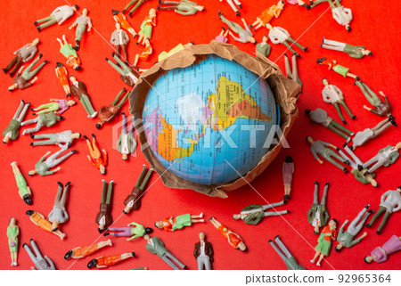 Concept of global quarantine during the Coronavirus COVID-19 pandemic Concept of global quarantine during the Coronavirus COVID-19 pandemic 92965364
