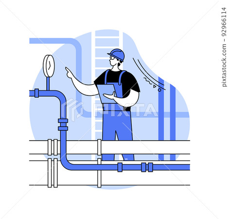 Petroleum engineering isolated cartoon vector illustrations. 92966114