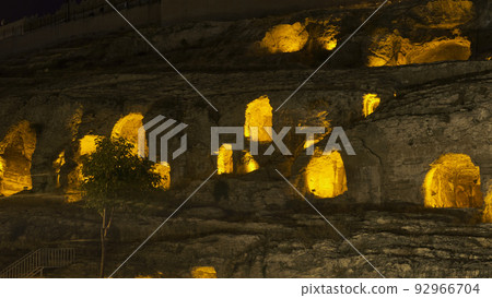 Kizilkoyun Necropolis in the night time 92966704