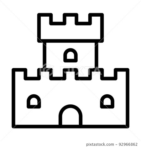fort icon - Stock Illustration [92966862] - PIXTA