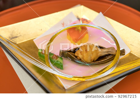High-class food served at a Japanese-style wedding High-class food served at a Japanese-style wedding 92967215