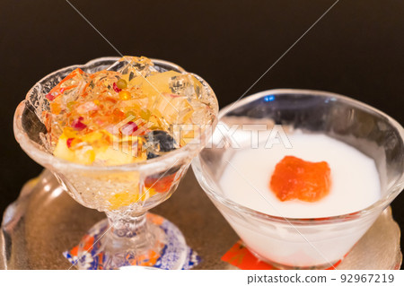 High-class food served at a Japanese-style wedding High-class food served at a Japanese-style wedding 92967219