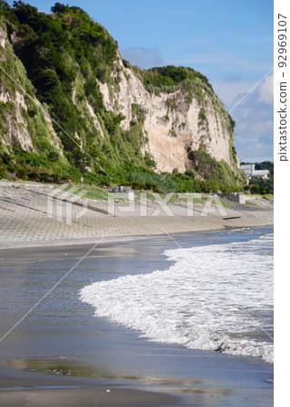 Eguchi beach in summer on the water's edge 92969107