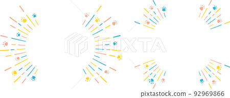 手繪三色爪線濃縮線 手繪三色爪線濃縮線 92969866