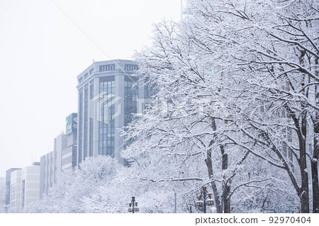Snow scene of Sapporo Odori Snow scene of Sapporo Odori 92970404