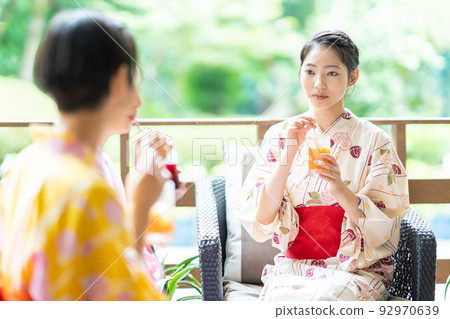 溫泉之旅、浴衣、少女之旅 92970639