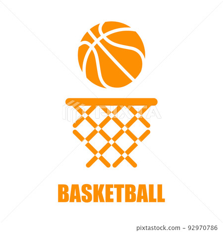 basketball and goal icon 92970786