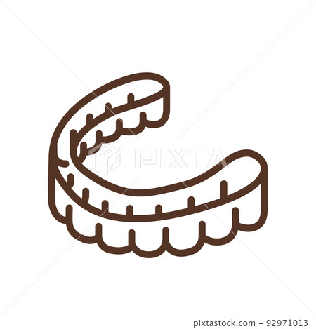 Mouthpiece correction illustration 92971013