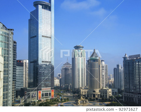 Skyscrapers surrounding Jinhu Square in Nanning, China / Nanning, Guangxi, China Skyscrapers surrounding Jinhu Square in Nanning, China / Nanning, Guangxi, China 92971627