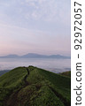 Sea of clouds and Mount Aso seen from Daikanbo in the morning 92972057