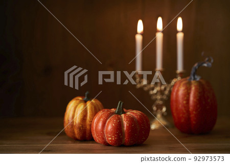 Halloween image lit by candlelight Halloween image lit by candlelight 92973573