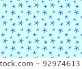 Simple blue star pattern background material 92974613