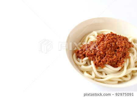 用烏冬面做的無湯擔擔面 92975091