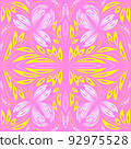 Folk flowers print Floral pattern Ethnic art 92975528