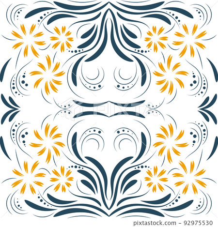 Folk flowers print Floral pattern Ethnic art Folk flowers print Floral pattern Ethnic art 92975530