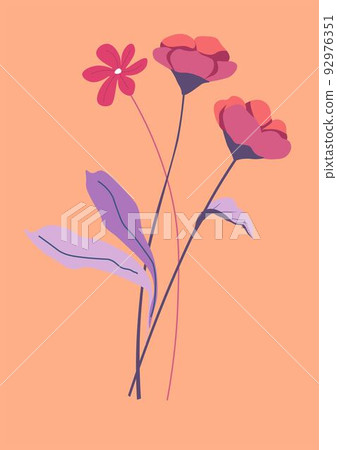 Tender bouquet of flowers in blossom, blooming 92976351