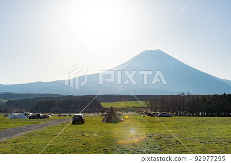 Camping with a view of Mt.Fuji Camping with a view of Mt.Fuji 92977295