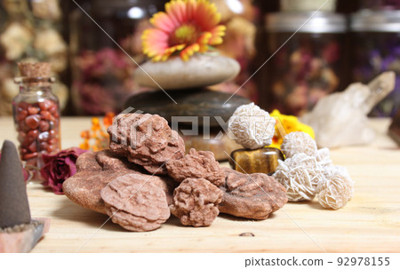 Desert Rose Rocks From Oklahoma on Meditation Table 92978155