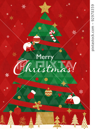 Christmas card vector illustration background 92978359
