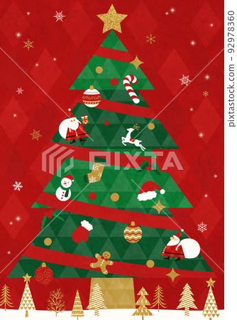 Christmas card vector illustration background 92978360