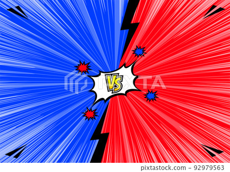 VS 屏幕的流行藝術背景矢量 92979563