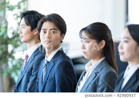 Interview Job hunting college student Interview Job hunting college student 92980937