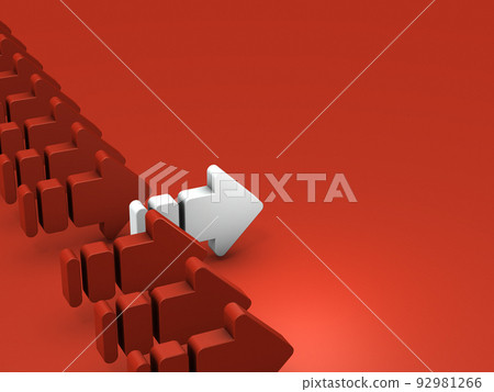 An abstract concept representing a pioneer. 92981266