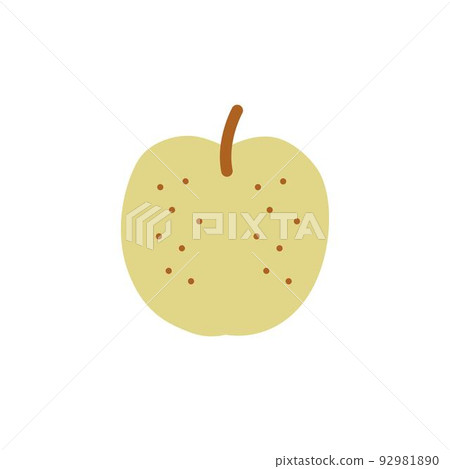 Simple pear illustration - Stock Illustration [92981890] - PIXTA