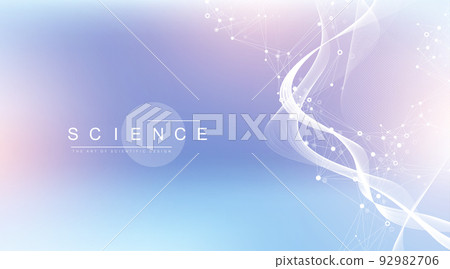 Abstract structure molecules or atom for science or medical background. Abstract structure molecules or atom for science or medical background. 92982706