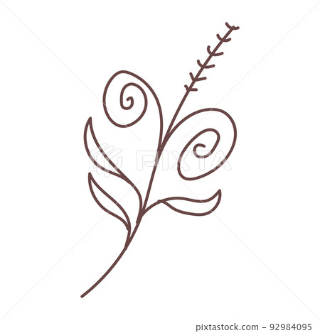 Nature line art Vector elements illustration Nature line art Vector elements illustration 92984095
