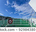 Blue sky seen from the ferry 92984380