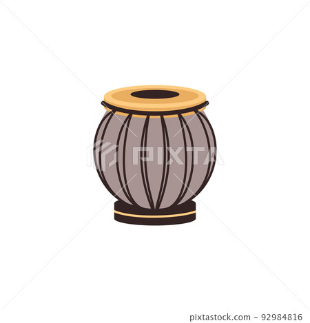 Tabla percussion instrument flat style, vector illustration Tabla percussion instrument flat style, vector illustration 92984816