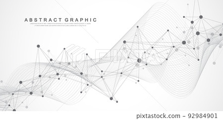 Global communication network concept. Social network communication in the global business. Big data visualization. Internet technology. Vector illustration. Global communication network concept. Social network communication in the global business. Big data visualization. Internet technology. Vector illustration. 92984901